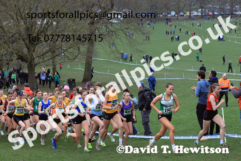 Senior Womens 2026 UK CAU Inter Counties Cross Country, Wollaton Park, Nottingham. Photo: David T. Hewitson/Sports for All Pics